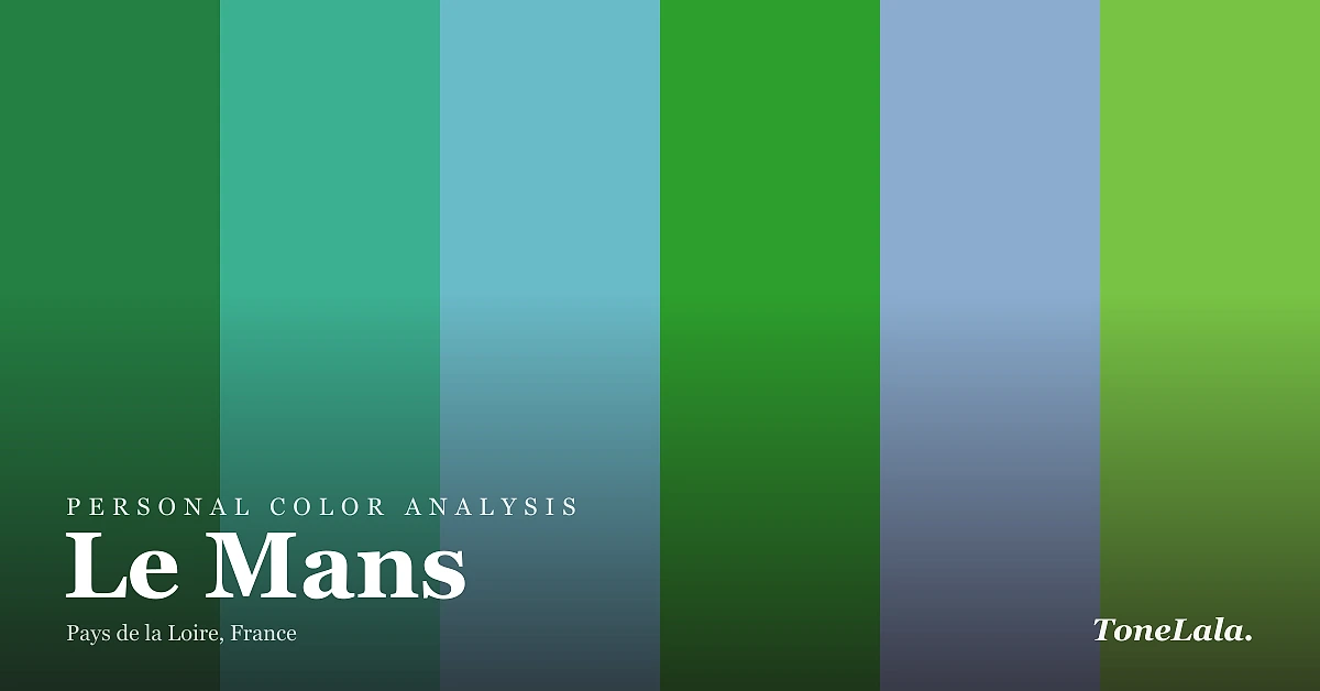 Personal color analysis in Le Mans — the Le Mans color palette by ToneLala