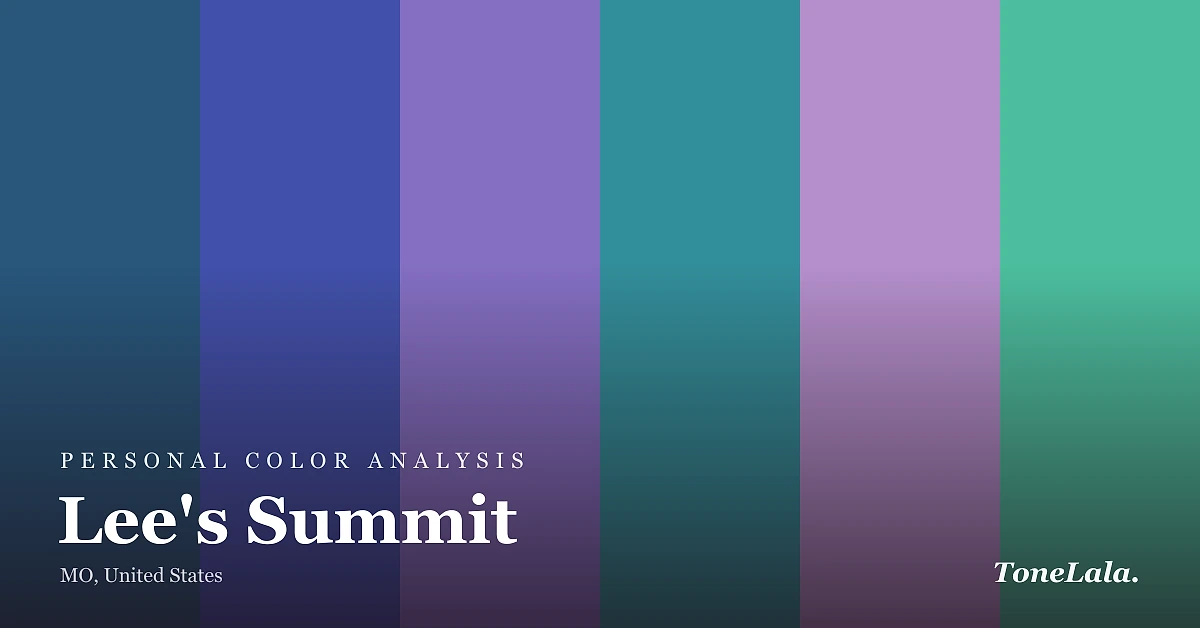 Personal color analysis in Lee's Summit — the Lee's Summit color palette by ToneLala