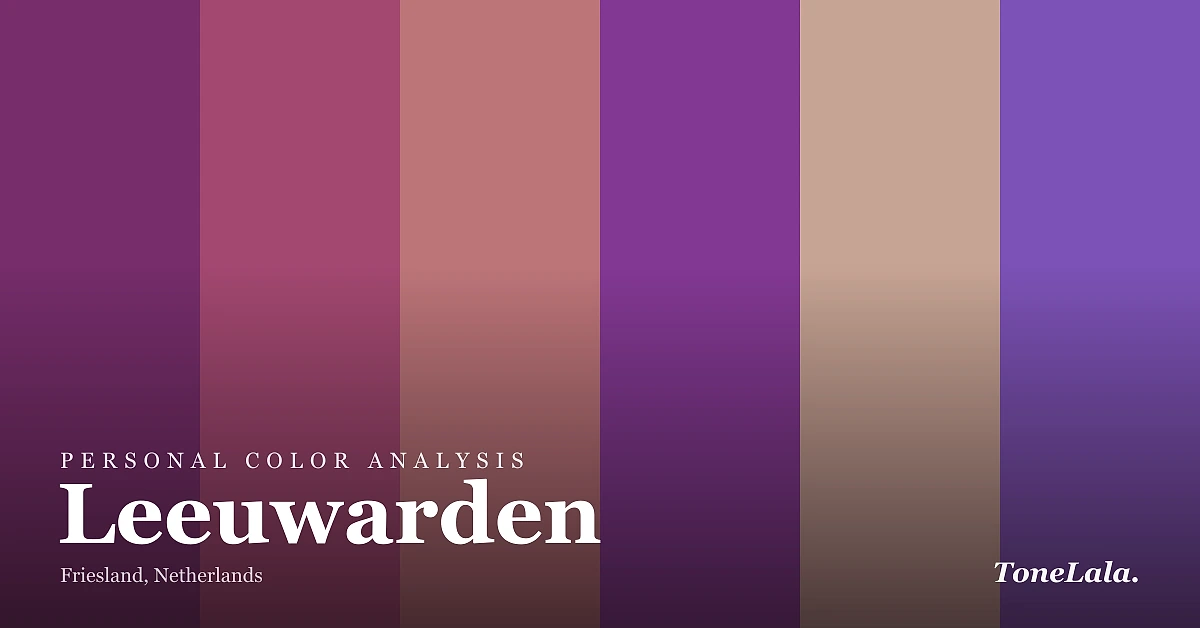 Personal color analysis in Leeuwarden — the Leeuwarden color palette by ToneLala