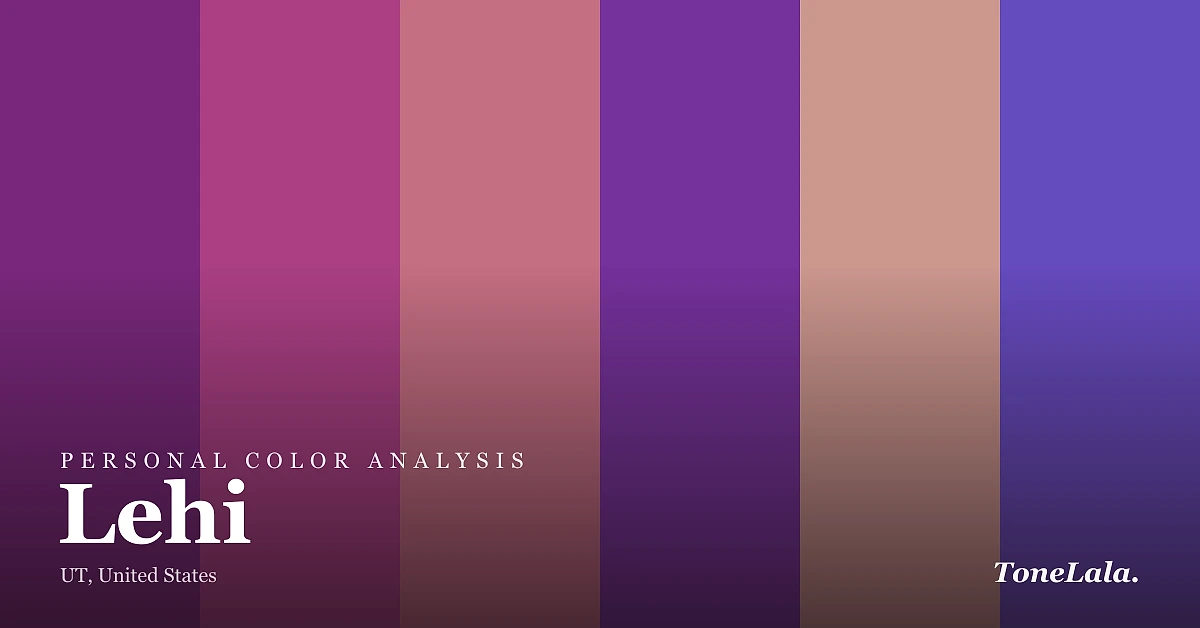 Personal color analysis in Lehi — the Lehi color palette by ToneLala