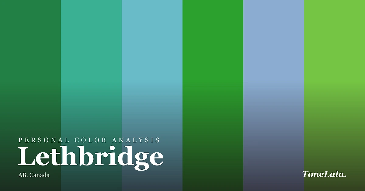 Personal color analysis in Lethbridge — the Lethbridge color palette by ToneLala