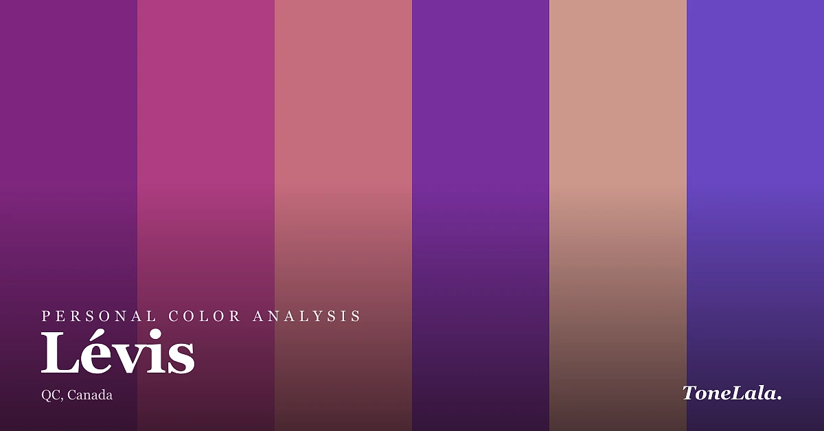 Personal color analysis in Lévis — the Lévis color palette by ToneLala