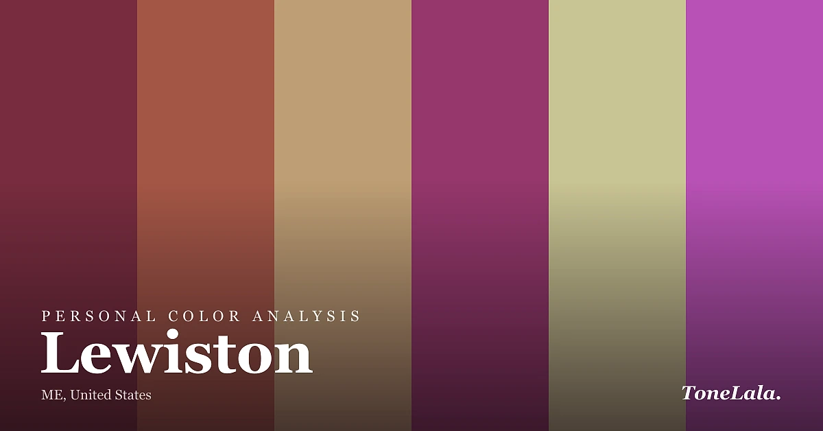 Personal color analysis in Lewiston — the Lewiston color palette by ToneLala