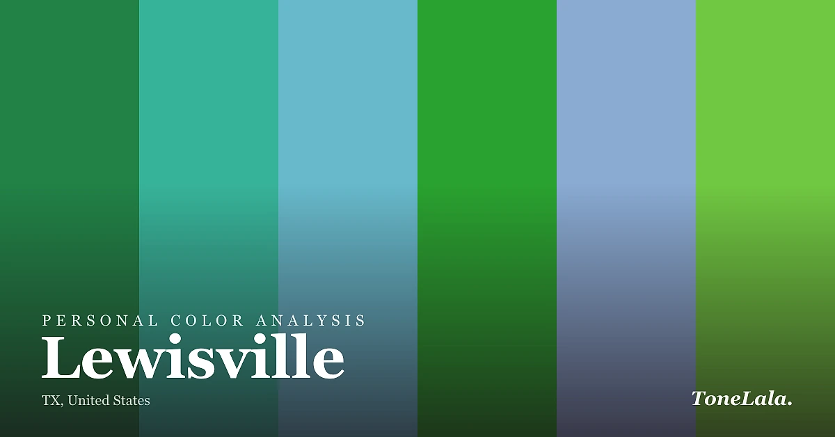 Personal color analysis in Lewisville — the Lewisville color palette by ToneLala