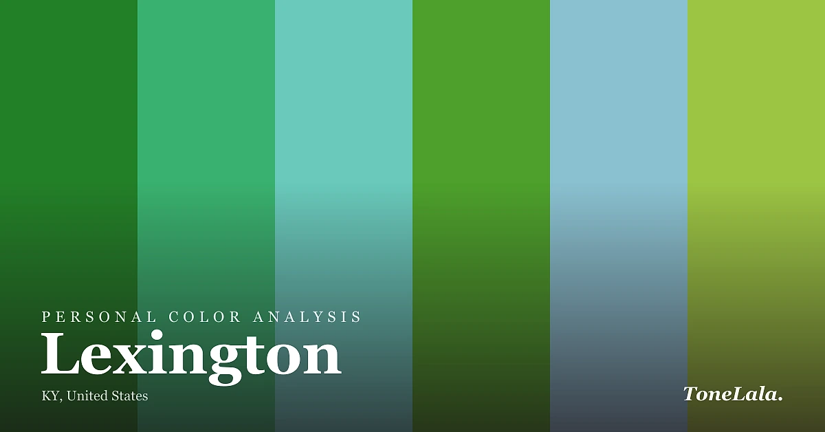 Personal color analysis in Lexington — the Lexington color palette by ToneLala