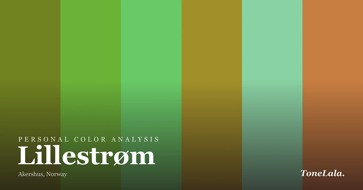 Personal color analysis in Lillestrøm — the Lillestrøm color palette by ToneLala