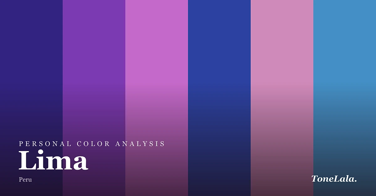Personal color analysis in Lima — the Lima color palette by ToneLala
