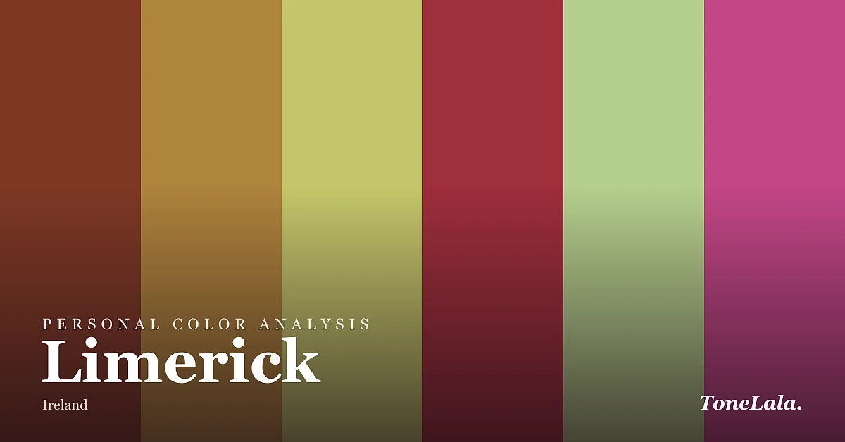 Personal color analysis in Limerick — the Limerick color palette by ToneLala