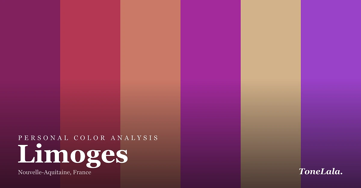 Personal color analysis in Limoges — the Limoges color palette by ToneLala