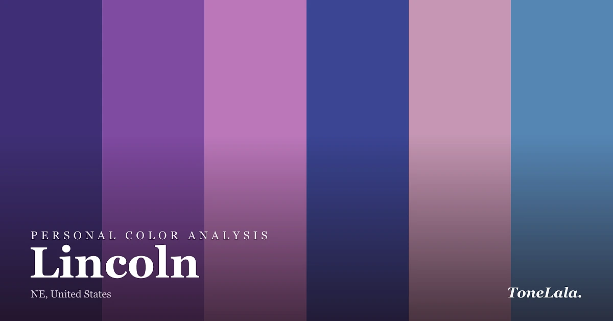 Personal color analysis in Lincoln — the Lincoln color palette by ToneLala