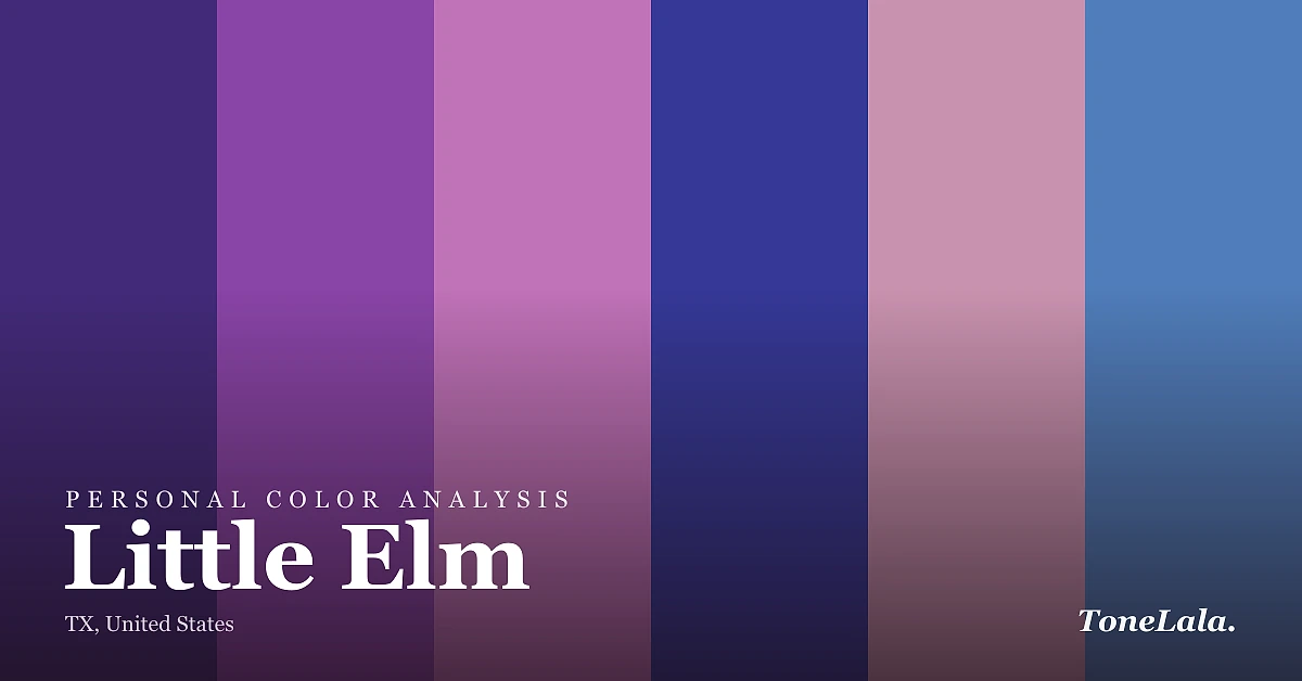 Personal color analysis in Little Elm — the Little Elm color palette by ToneLala