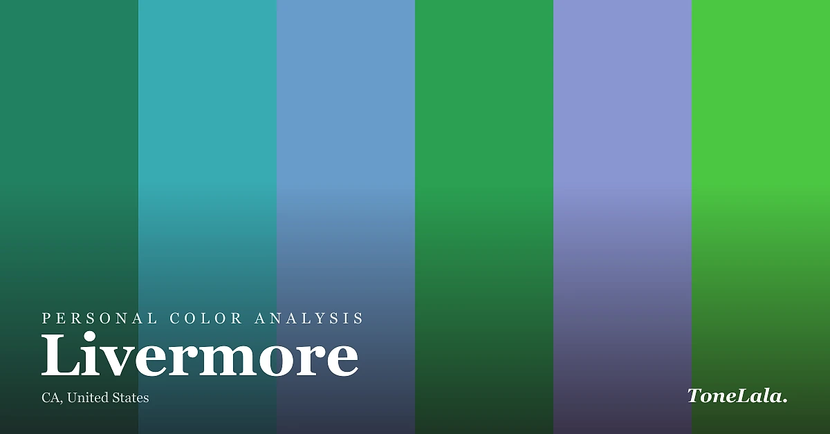 Personal color analysis in Livermore — the Livermore color palette by ToneLala