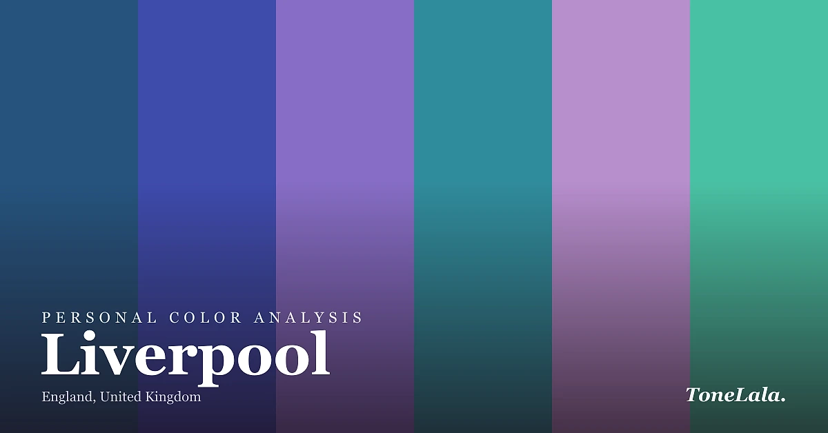 Personal color analysis in Liverpool — the Liverpool color palette by ToneLala