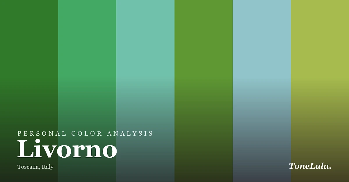 Personal color analysis in Livorno — the Livorno color palette by ToneLala