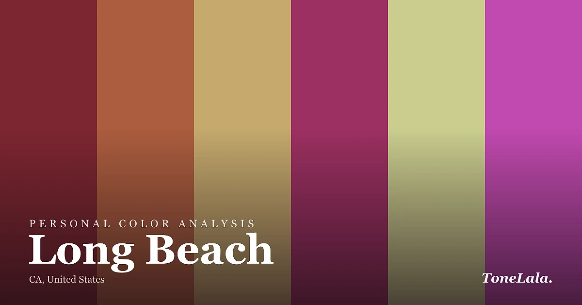 Personal color analysis in Long Beach — the Long Beach color palette by ToneLala
