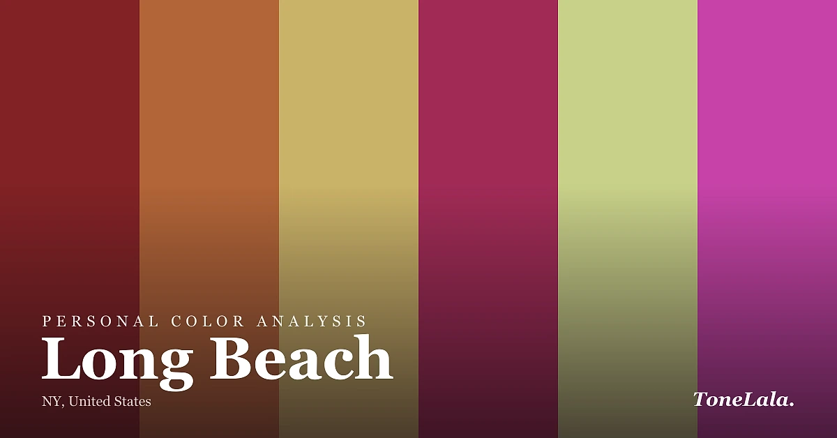 Personal color analysis in Long Beach — the Long Beach color palette by ToneLala