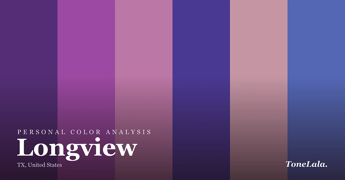 Personal color analysis in Longview — the Longview color palette by ToneLala