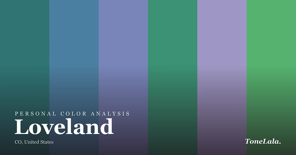 Personal color analysis in Loveland — the Loveland color palette by ToneLala