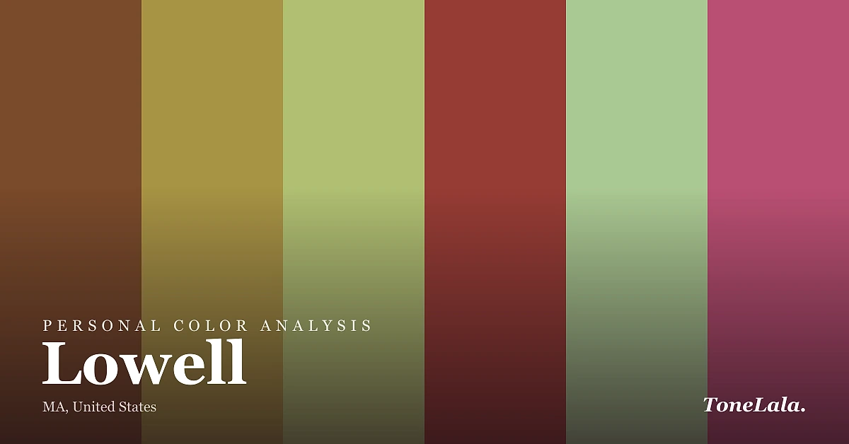 Personal color analysis in Lowell — the Lowell color palette by ToneLala