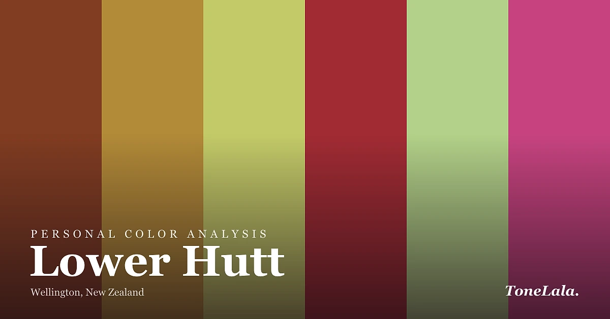 Personal color analysis in Lower Hutt — the Lower Hutt color palette by ToneLala