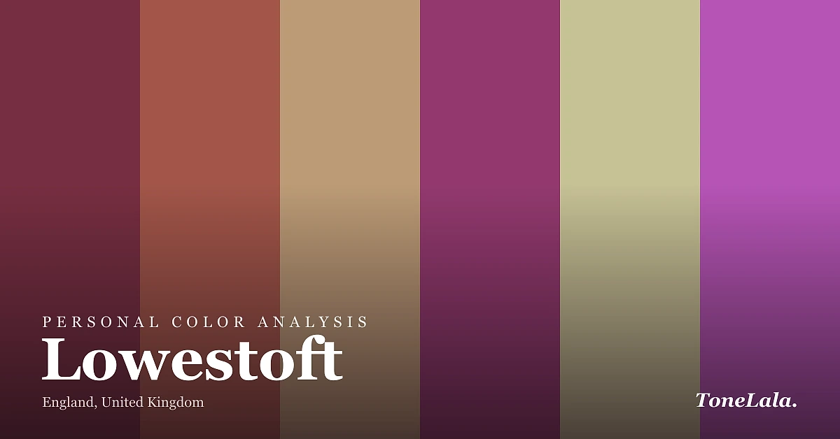 Personal color analysis in Lowestoft, the Lowestoft color palette by ToneLala