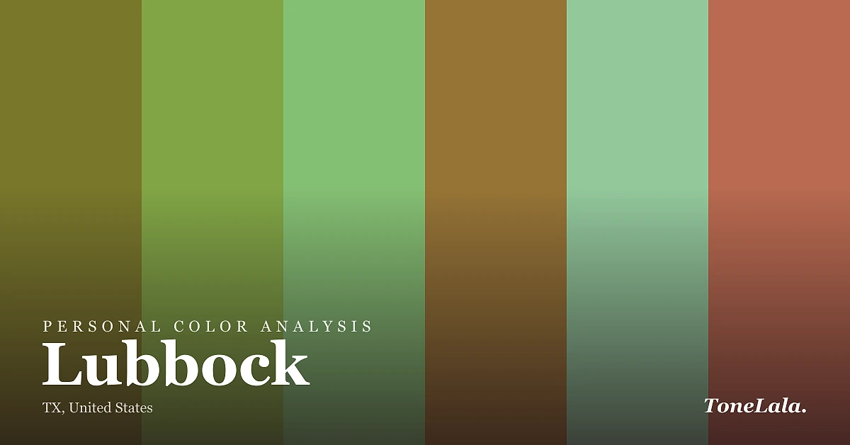Personal color analysis in Lubbock — the Lubbock color palette by ToneLala