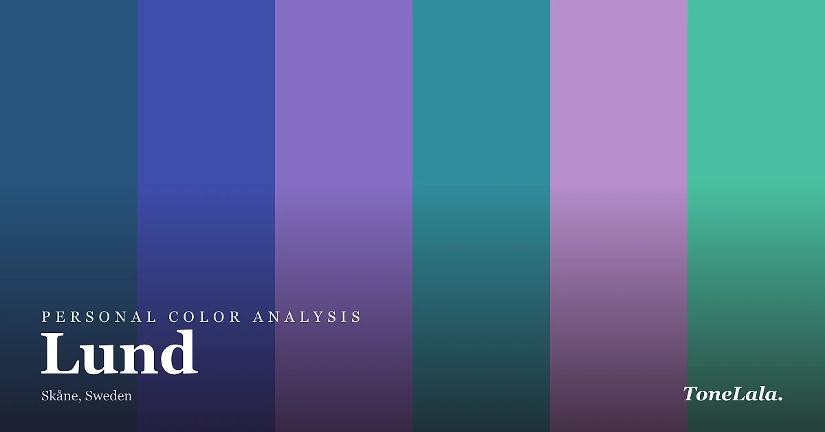 Personal color analysis in Lund — the Lund color palette by ToneLala