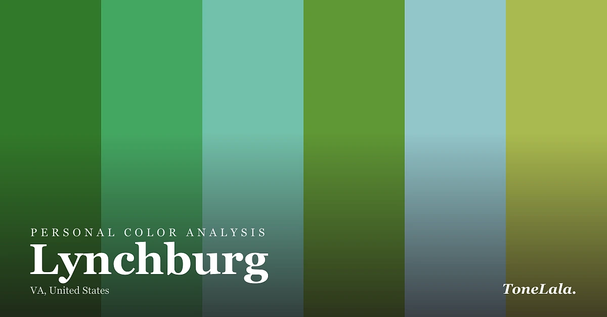 Personal color analysis in Lynchburg — the Lynchburg color palette by ToneLala