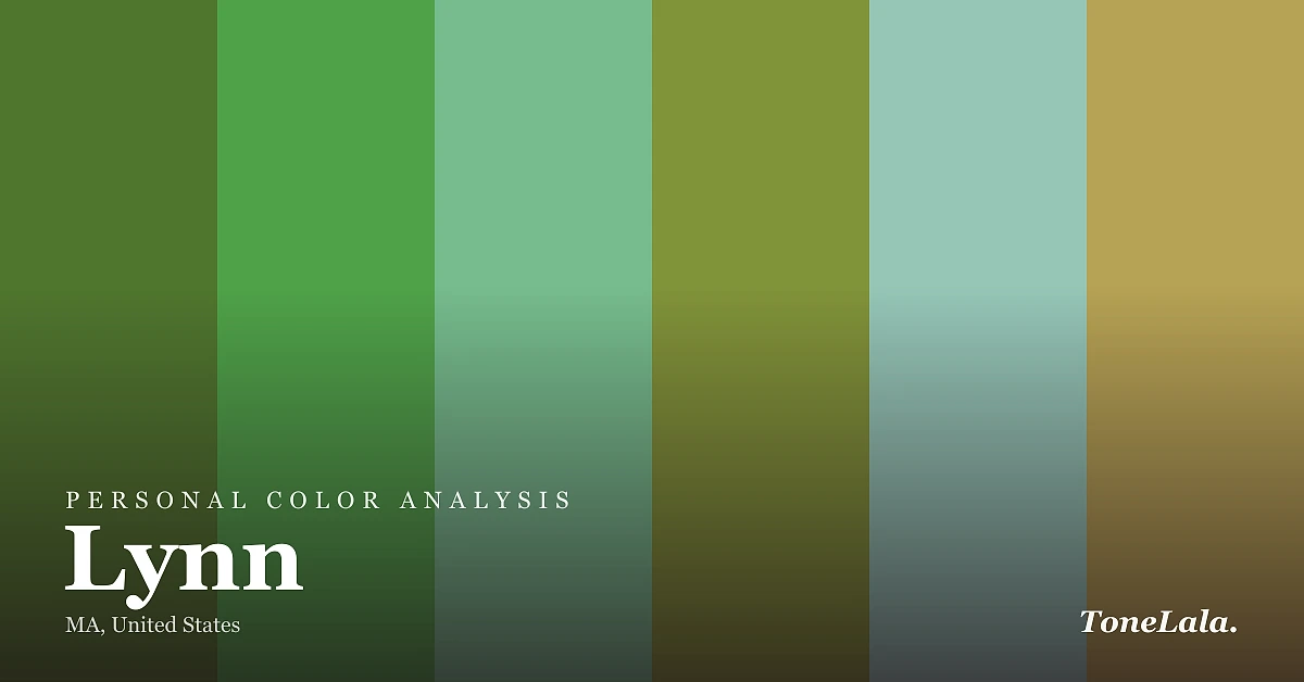 Personal color analysis in Lynn — the Lynn color palette by ToneLala