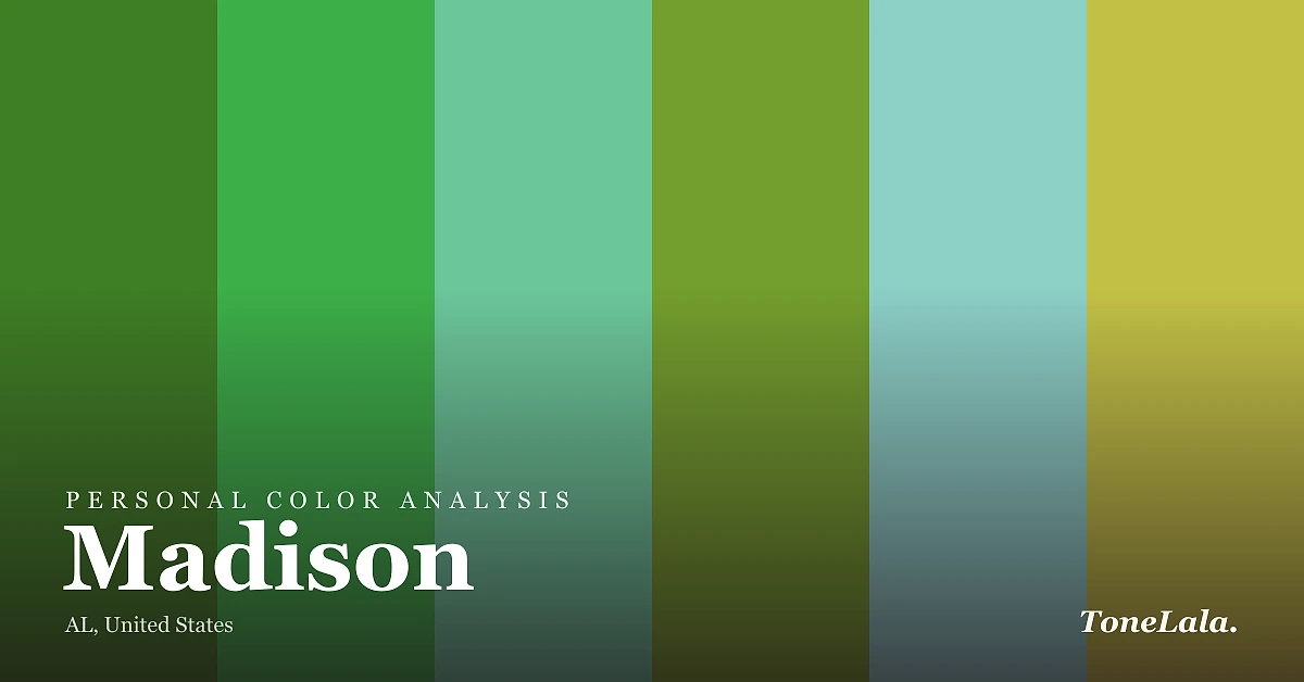 Personal color analysis in Madison — the Madison color palette by ToneLala