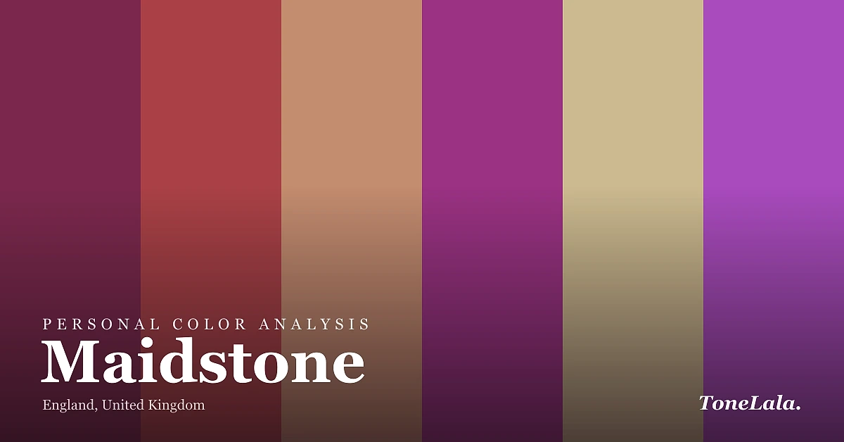 Personal color analysis in Maidstone — the Maidstone color palette by ToneLala