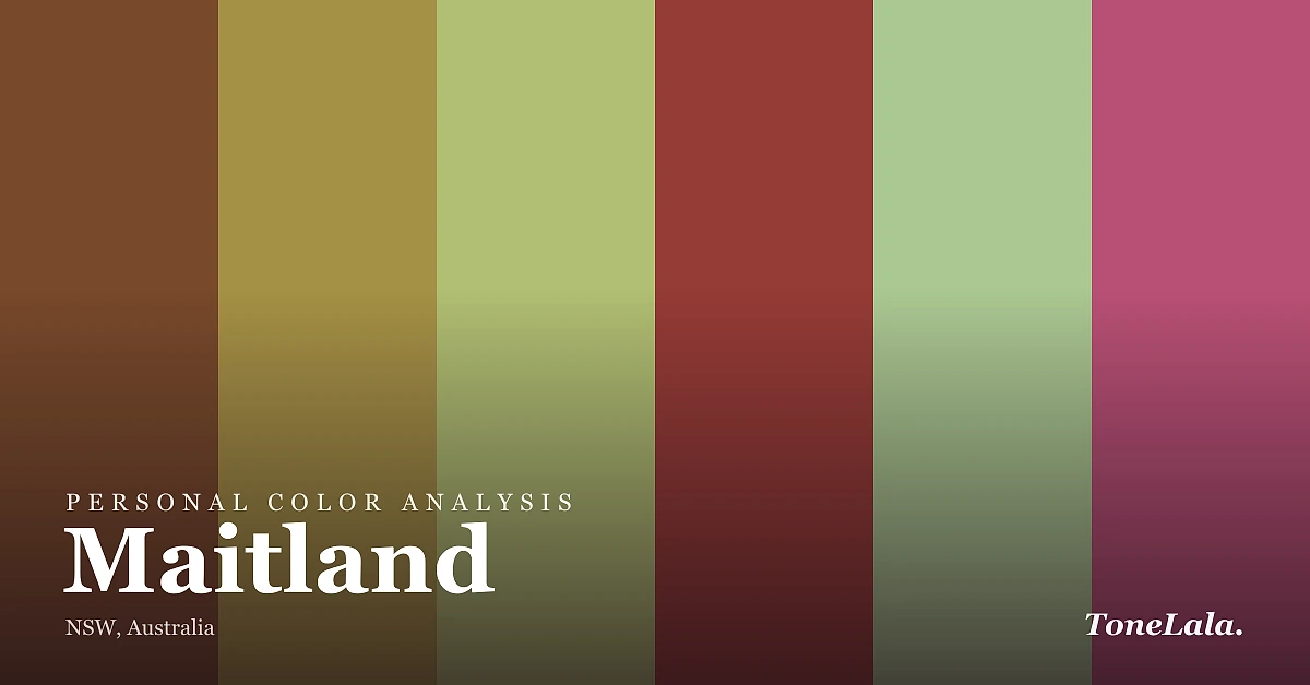 Personal color analysis in Maitland — the Maitland color palette by ToneLala