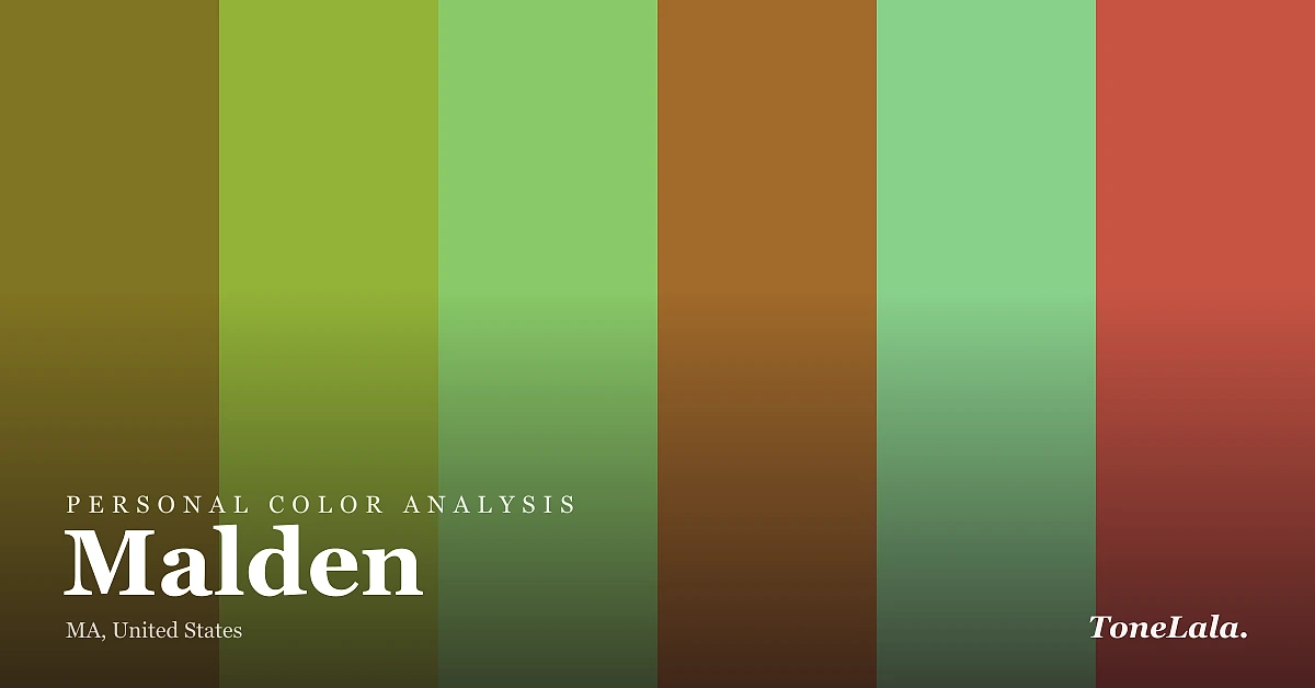 Personal color analysis in Malden — the Malden color palette by ToneLala