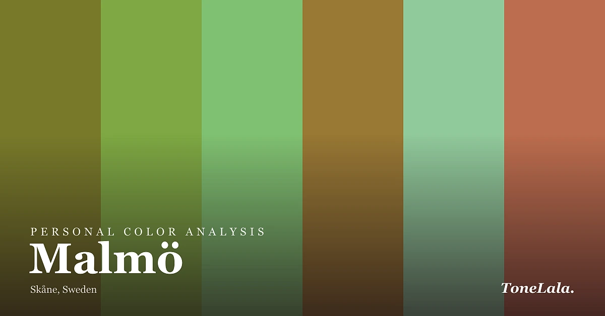 Personal color analysis in Malmö — the Malmö color palette by ToneLala