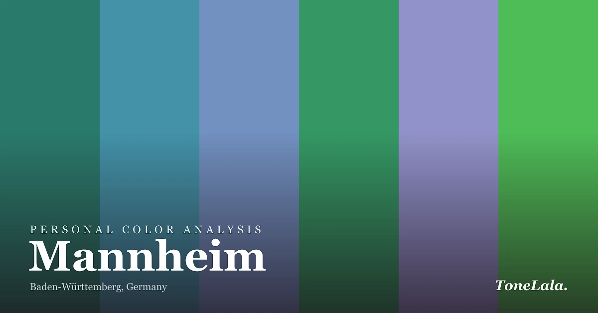 Personal color analysis in Mannheim — the Mannheim color palette by ToneLala