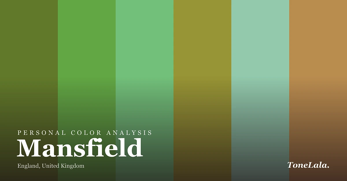 Personal color analysis in Mansfield — the Mansfield color palette by ToneLala
