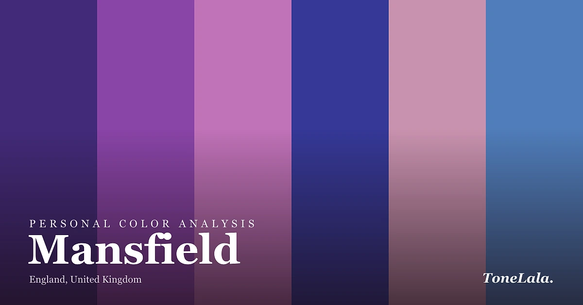 Personal color analysis in Mansfield — the Mansfield color palette by ToneLala