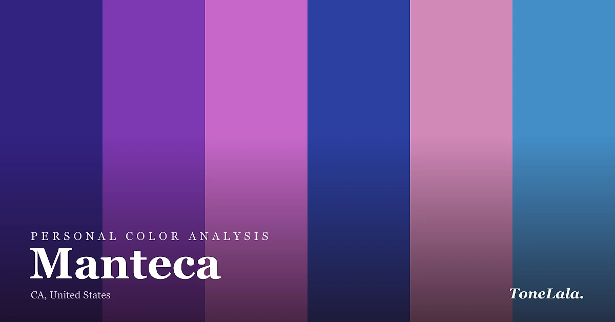 Personal color analysis in Manteca — the Manteca color palette by ToneLala