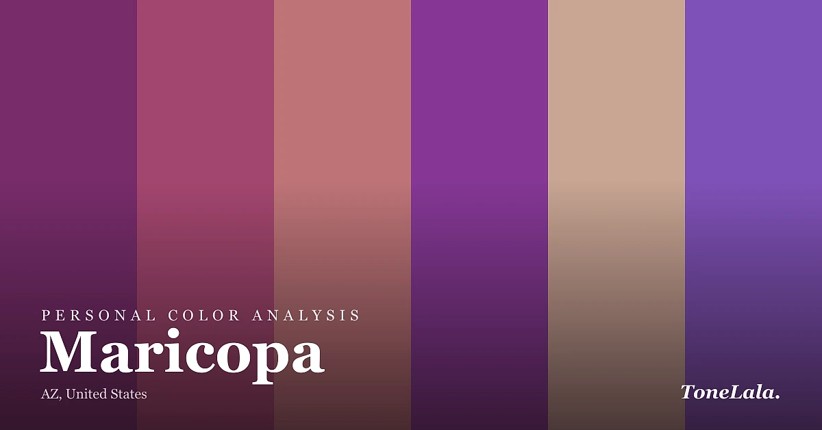 Personal color analysis in Maricopa — the Maricopa color palette by ToneLala