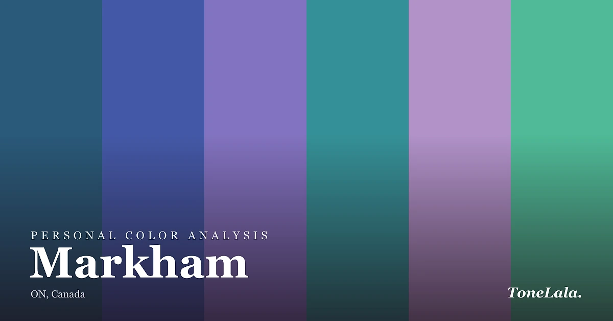 Personal color analysis in Markham — the Markham color palette by ToneLala