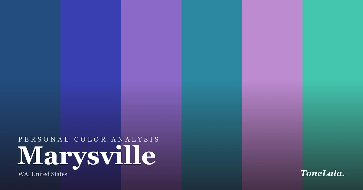 Personal color analysis in Marysville — the Marysville color palette by ToneLala