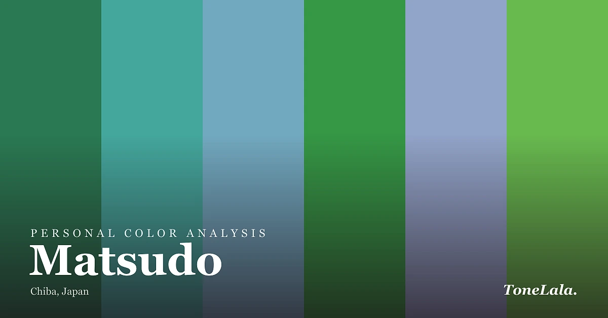 Personal color analysis in Matsudo — the Matsudo color palette by ToneLala