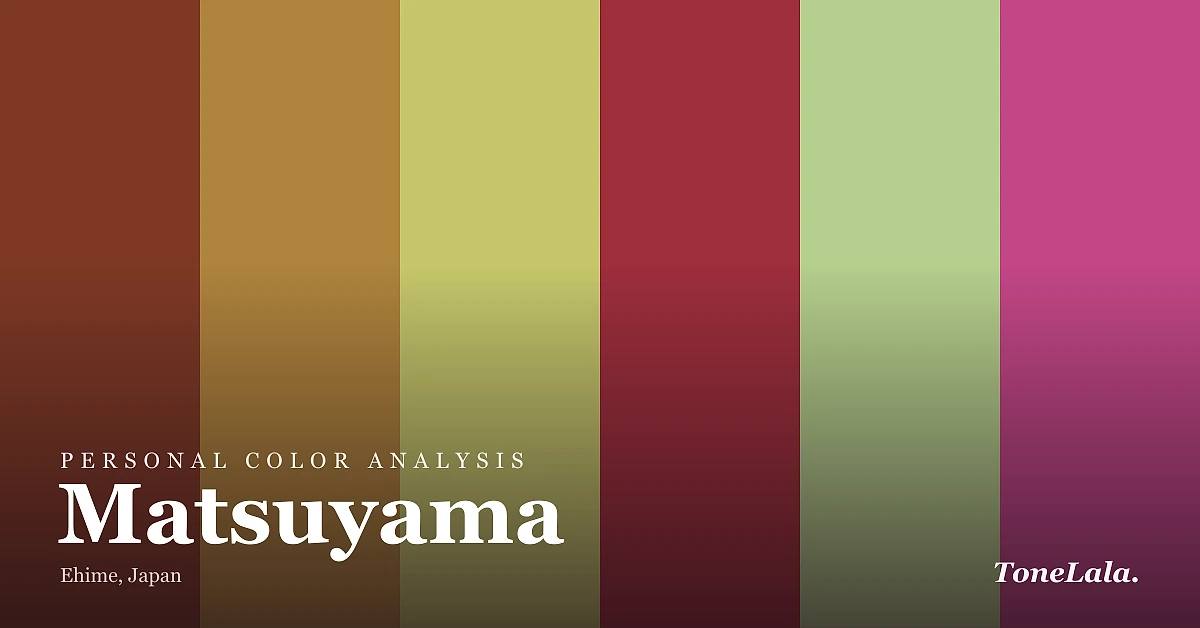 Personal color analysis in Matsuyama — the Matsuyama color palette by ToneLala