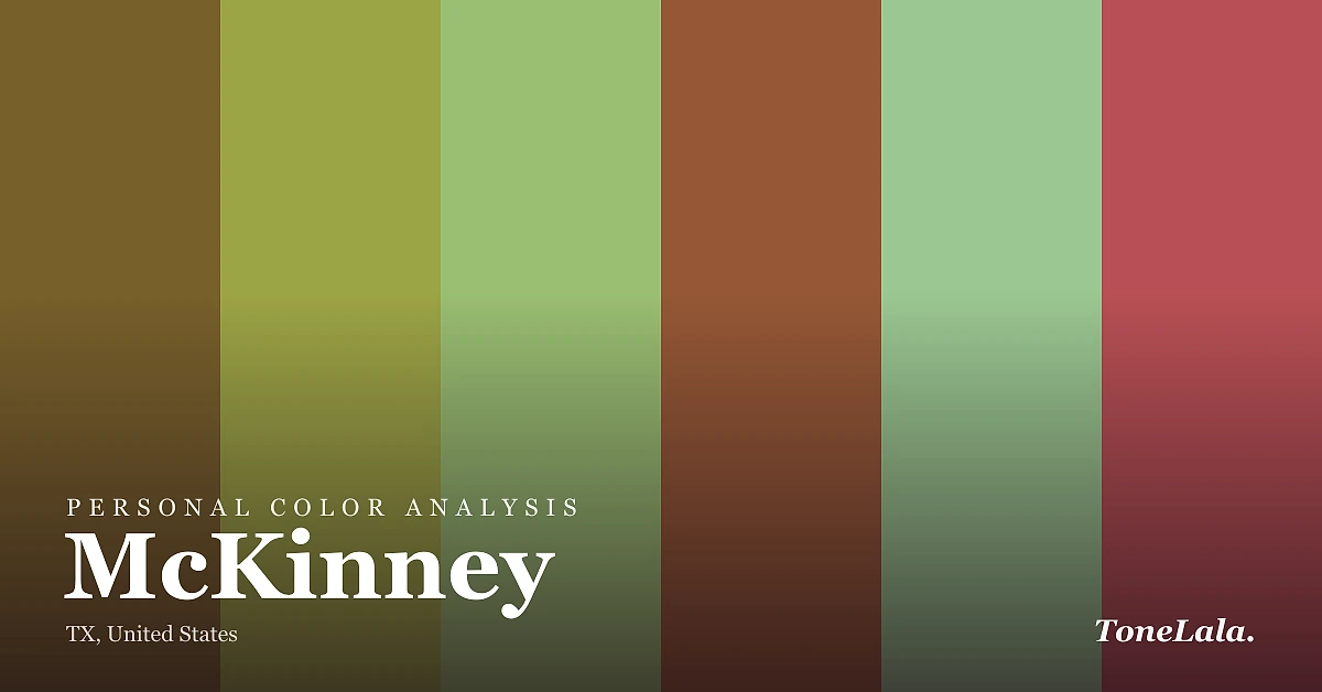 Personal color analysis in McKinney — the McKinney color palette by ToneLala