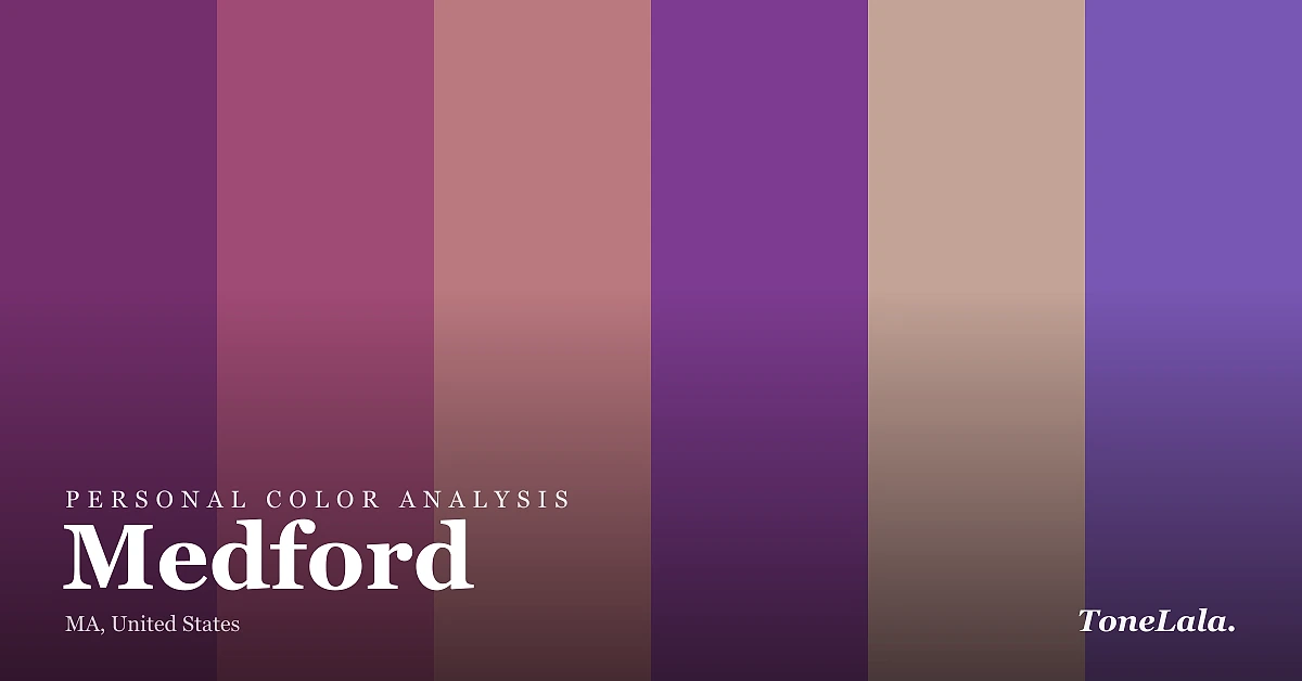 Personal color analysis in Medford — the Medford color palette by ToneLala