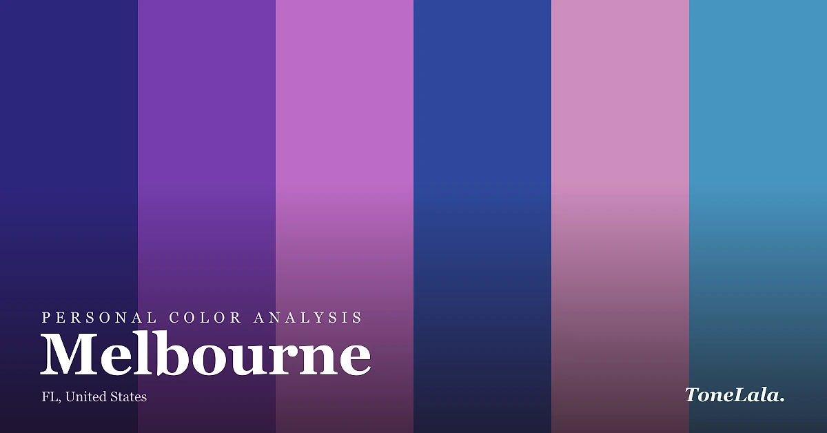 Personal color analysis in Melbourne — the Melbourne color palette by ToneLala