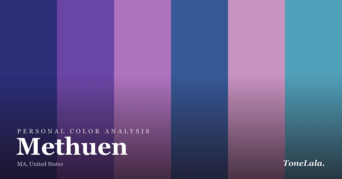 Personal color analysis in Methuen — the Methuen color palette by ToneLala