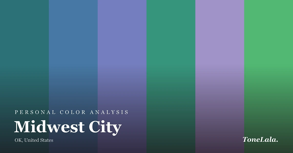 Personal color analysis in Midwest City — the Midwest City color palette by ToneLala
