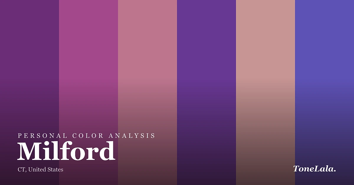 Personal color analysis in Milford — the Milford color palette by ToneLala