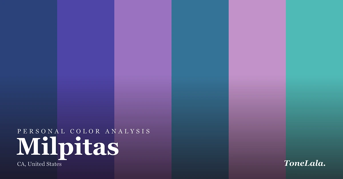 Personal color analysis in Milpitas — the Milpitas color palette by ToneLala